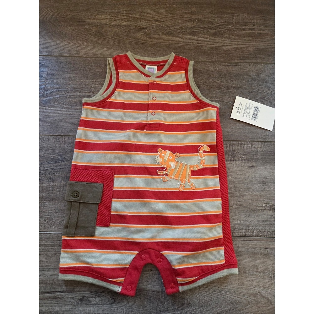 Vintage little me baby‎ boy romper 6 mos
